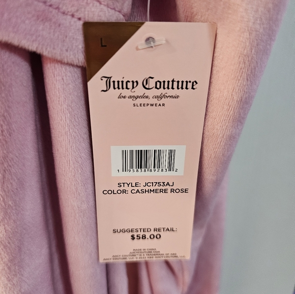 Pink Velour Juicy Couture Lounge Set - Picture 3 of 9